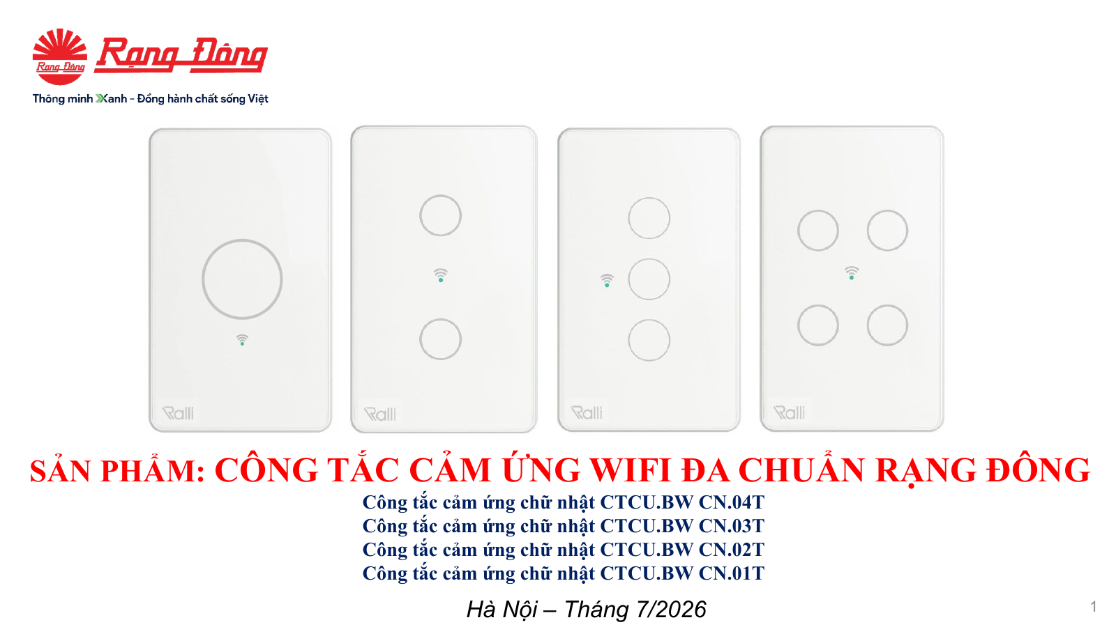 Công tắc cảm ứng đa chuẩn CTCU.BW